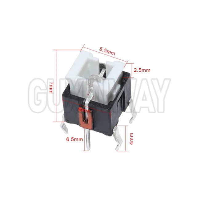 10 pièces 6X6X7 MM micro-interrupteur/clé 6*6*7.2mm… – vue 3