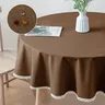 Nappe de Table ronde bordeaux – vue 5