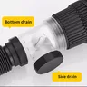 Siphon bouteille laiton massif bronze huilé noir vasque… – vue 6