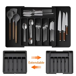 Organisateur tiroir couverts extensible réglable compartiments…