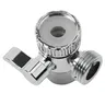 Déviateur robinet trois voies plastique chrome argenté… – vue 2