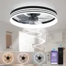 LED intelligente ventilateur de plafond lumière moderne… – vue 4