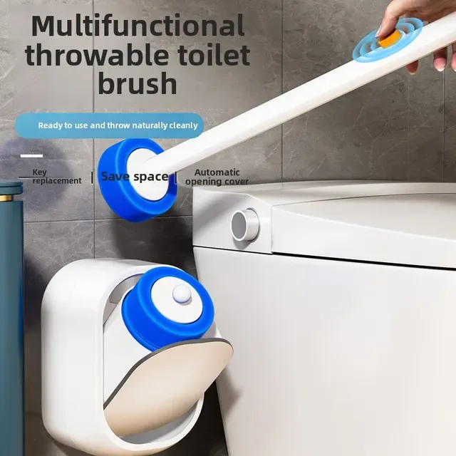 Brosse toilette jetable têtes remplaçables manche long… – vue 3