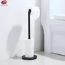 Porte papier hygiénique autoportant métal noir mat base… – vue 1