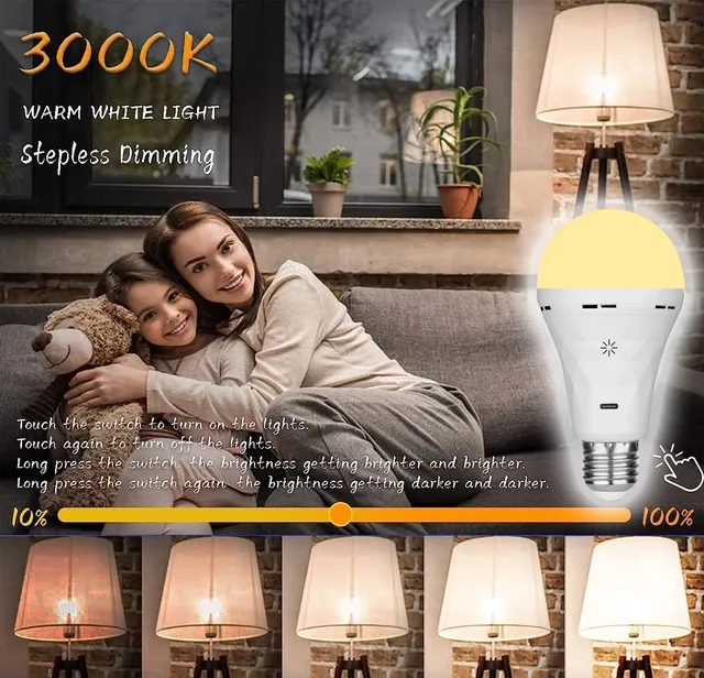 Ampoule LED rechargeable – vue 4