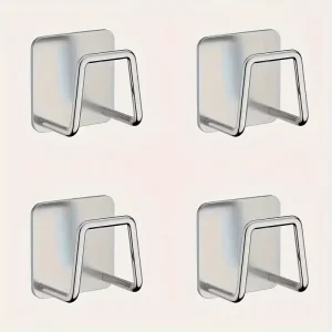 Support de rangement de cuisine 4 pièces, planche à découper murale sous armoire sans poinçonnage, multifonctionnelle, accessoires