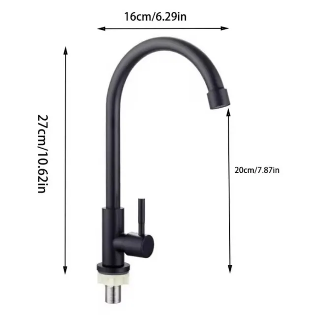 Robinet de cuisine en acier inoxydable – vue 6