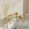 Or brossé salle de bains baignoire-douche robinet… – vue 3