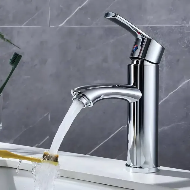Robinet de lavabo chromé – vue 4