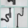 Siphon bouteille laiton bonde clic clac lavabo vasque… – vue 2