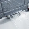 Mitigeur cascade bec plat large chromé poli laiton… – vue 1
