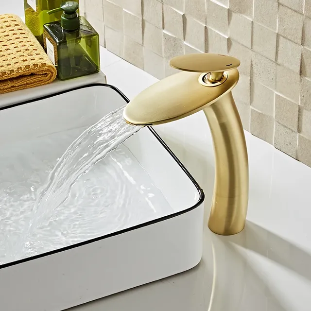 Robinet de lavabo en platine – vue 2