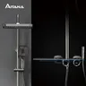 Système de douche de salle de bain en laiton gris odorde… – vue 1