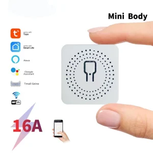 16A WiFi commutateur intelligent bricolage sans fil Tuya maison intelligente Alexa Yandex Alice Mini interrupteur commande vocale bidirectionnelle vie intelligente