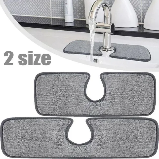 Tapis absorbant évier lavabo cuisine microfibre gris…
