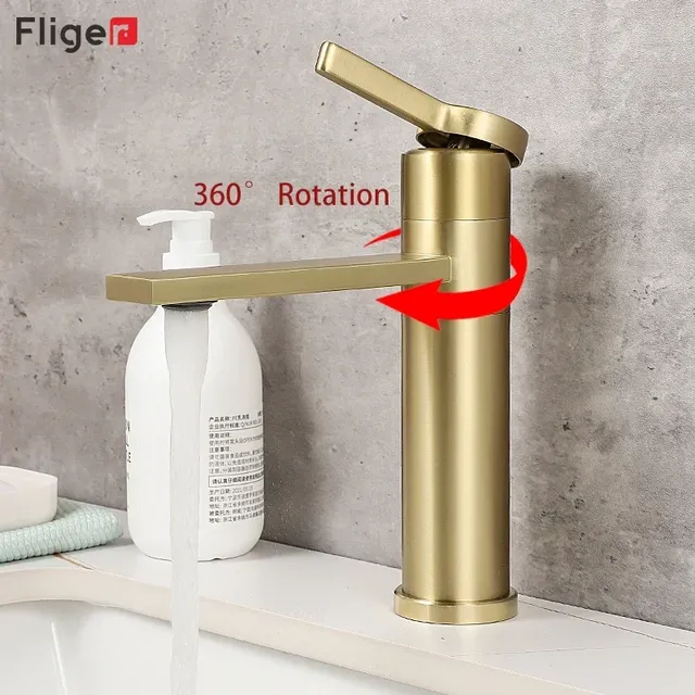 Robinet mitigeur lavabo monocommande monotrou bec plat… – vue 2