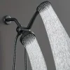 Ensemble de douche deux en un avec grande buse à haut débit et pommeau de douche, tuyau long de douche, distributeur d&rsquo;eau à trois voies, ensemble d&rsquo;invitation, pommeau de douche, accessoires HOSet