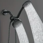 Ensemble de douche deux en un avec grande buse à haut débit et pommeau de douche, tuyau long de douche, distributeur d&rsquo;eau à trois voies, ensemble d&rsquo;invitation, pommeau de douche, accessoires HOSet