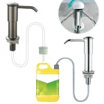 Distributeur de savon pour évier de cuisine, distributeur de savon intégré, pompe distributrice de savon de comptoir, fournitures de cuisine, nouveauté 2024