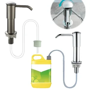 Distributeur de savon pour évier de cuisine, distributeur de savon intégré, pompe distributrice de savon de comptoir, fournitures de cuisine, nouveauté 2024