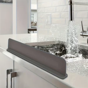 Évier de cuisine en Silicone, protection contre les éclaboussures, barrière d&rsquo;eau, couvercle contre les éclaboussures d&rsquo;évier avec ventouse, ustensiles de cuisine