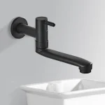 Robinet froid simple mural, vadrouille extérieure, robinet de piscine en cuivre et laiton, robinet d&rsquo;évier de salle de bains rotatif WB1141