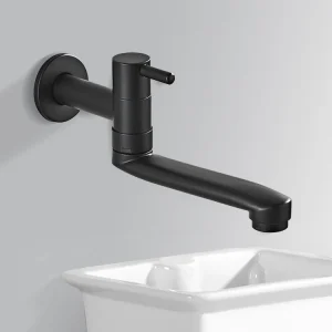 Robinet froid simple mural, vadrouille extérieure, robinet de piscine en cuivre et laiton, robinet d’évier de salle de bains rotatif WB1141 Robinet froid simple mural, vadrouille extérieure, robinet de piscine en cuivre et laiton, robinet d’évier de salle de bains rotatif WB1141