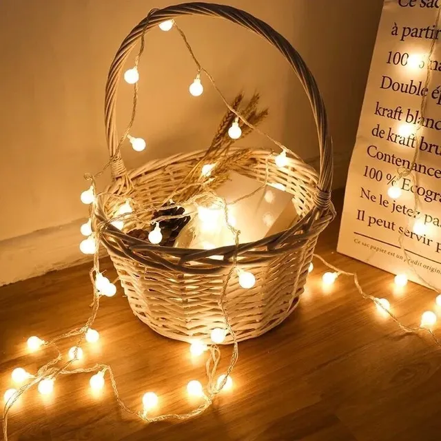 Guirxiété lumineuse boule LED alimentée par batterie USB – vue 2