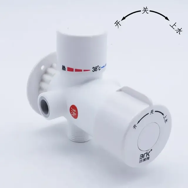 Mitigeur thermostatique mural trois voies blanc ABS… – vue 6