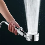 Pommeau de douche haute pression, 3 Modes, économie d&rsquo;eau, arrêt réglable à une touche, pulvérisateur de Massage de l&rsquo;eau, accessoires de salle de bains