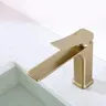 Mitigeur lavabo monocommande laiton brossé mat bec… – vue 3
