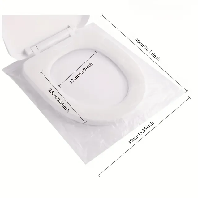 Coussin de siège de toilette jetable 100 pièces/ensemble – vue 6