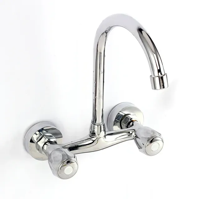 Robinets de lavabo d'eau chaude et froide muraux à… – vue 3