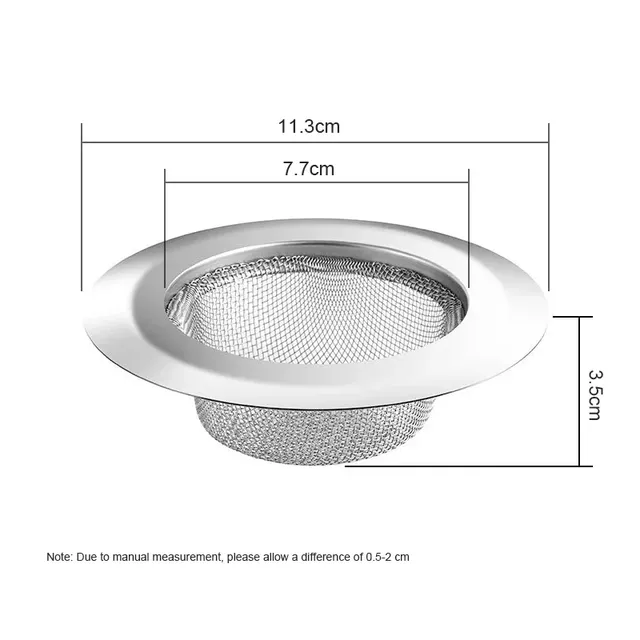 Évier de cuisine filtre en acier inoxydable crépines à… – vue 2