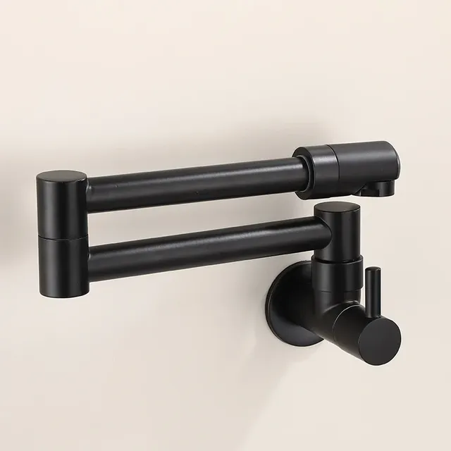 Robinet mural noir – vue 4
