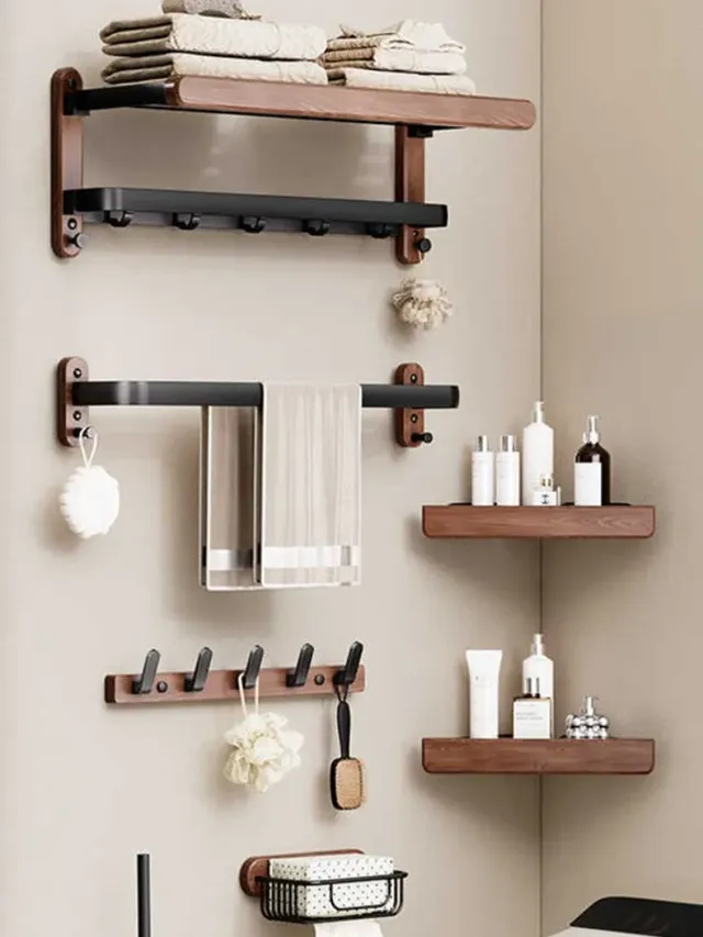 Support de rangement pour serviettes de salle de bain