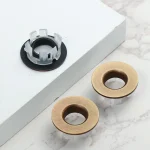 Couvercle de trou d&rsquo;évier de remplacement pour insert de bassin, couvercle de trop-plein, anneau de garniture, capuchon rond, bouchon de vidange de baignoire, housses