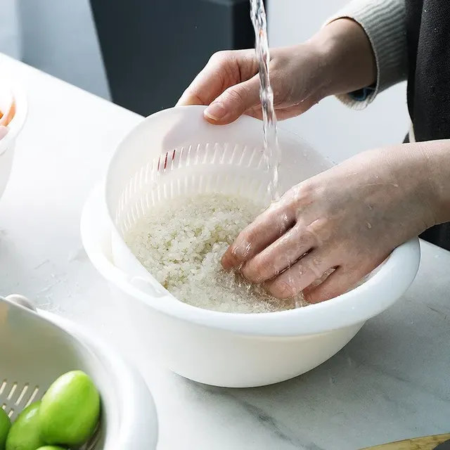 Plateau à fruits de cuisine amovible Double couche… – vue 2