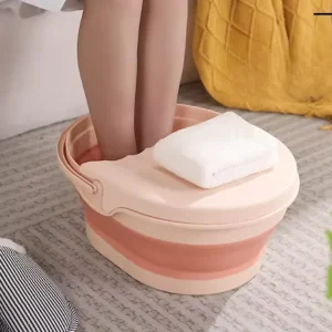 Baignoire pliante portative de trempage des pieds 15L/4 gallons pliable pédicure trempage Spa bassin de Massage baignoire avec poignée de couvercle Baignoire pliante portative de trempage des pieds 15L/4 gallons pliable pédicure trempage Spa bassin de Massage baignoire avec poignée de couvercle