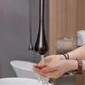 Robinet de sortie d'eau de style plafond en laiton noir… – vue 6