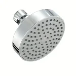 Pommeaux de douche ronds 4 pouces, pomme de douche à effet de pluie, pulvérisateur, fixation de salle de bains, pièce de rechange, douche de pluie, finition noire