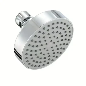 Pommeaux de douche ronds 4 pouces, pomme de douche à effet de pluie, pulvérisateur, fixation de salle de bains, pièce de rechange, douche de pluie, finition noire