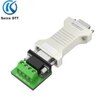 Convertisseur série RS232 RS485 industriel passif compact plastique ABS prise SC bornier vis quatre broches alimentation différentielle connexion sécurisée montage