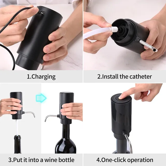 Aérateur et distributeur automatique de vin – vue 2