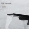Mitigeur vasque mural cascade cuivre noir mat bec plat… – vue 2