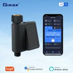 GIRIER-Tuya Smart Water Timer avec entrée en laiton, minuterie d&rsquo;arrosage programmable, aucun concentrateur requis, solaire 62 Wifi
