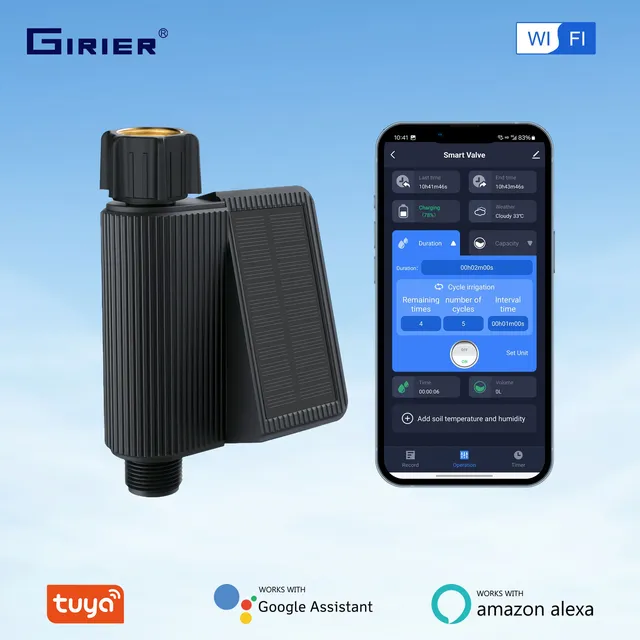 GIRIER-Tuya Smart Water Timer avec entrée en laiton