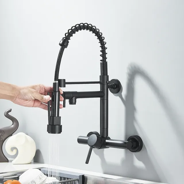 Robinet de cuisine noir – vue 3