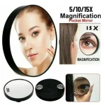 Loupe à points noirs à fort grossissement 5/10/15X, miroir de maquillage pour femme, nouveau Type de ventouse, miroir Portable