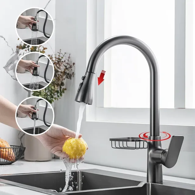 Robinets de cuisine modernes en laiton massif avec…